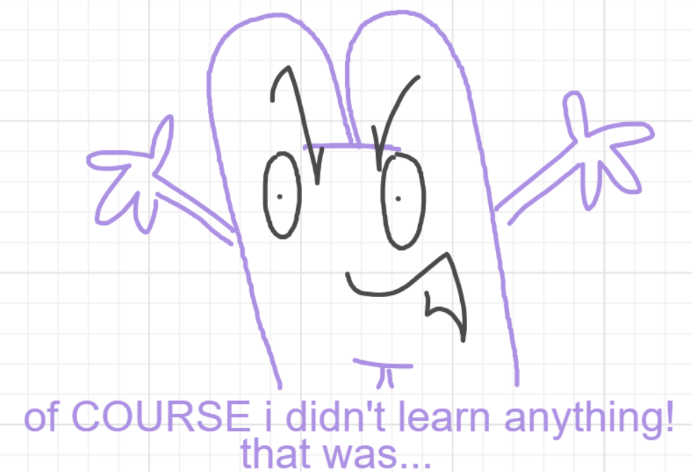 A panel from I've Been Everywhere, Man, episode nine of the Board Boards object show by Furretwalk/WalkingFurret.